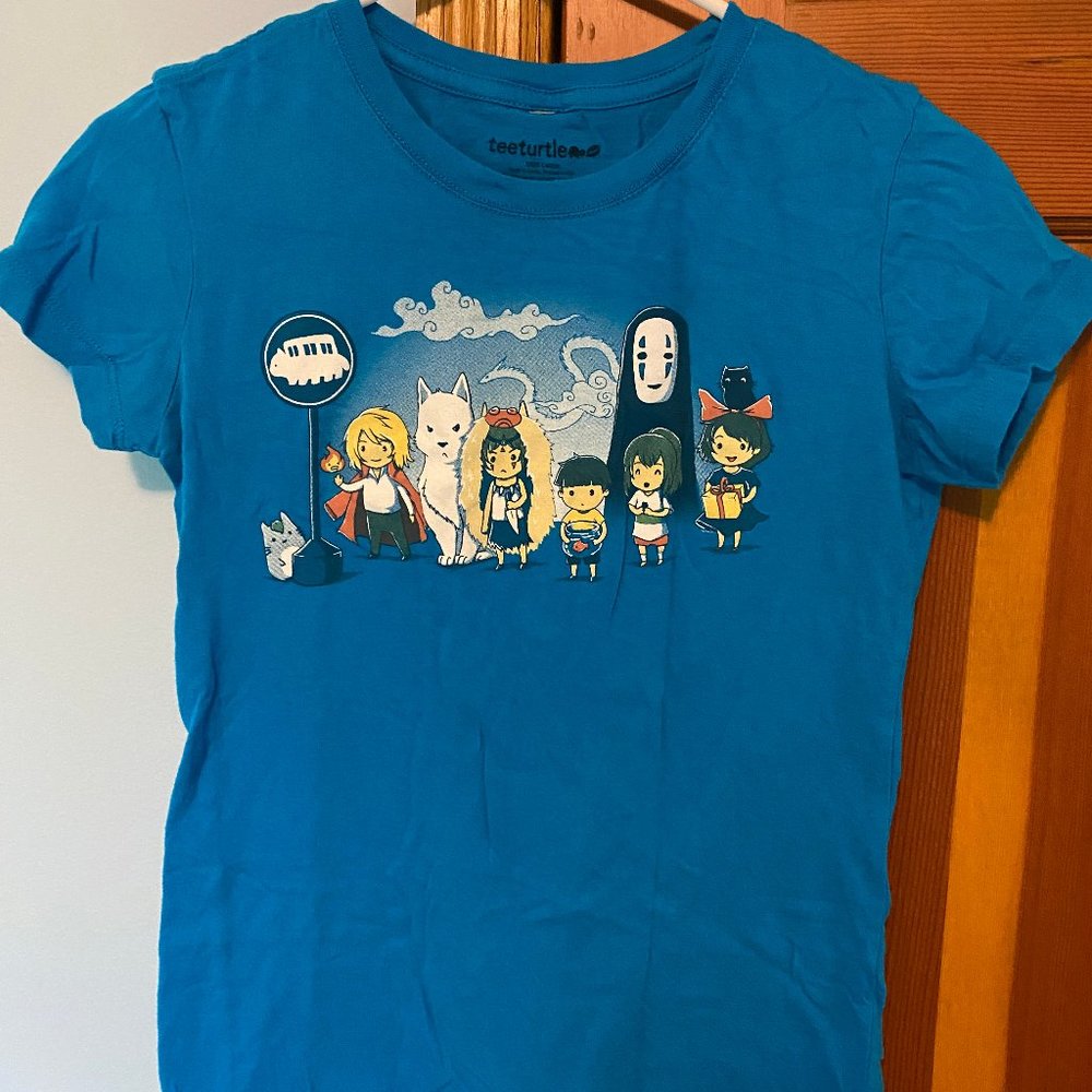 Medium Studio Ghibli Bus Stop Graphic T-shirt